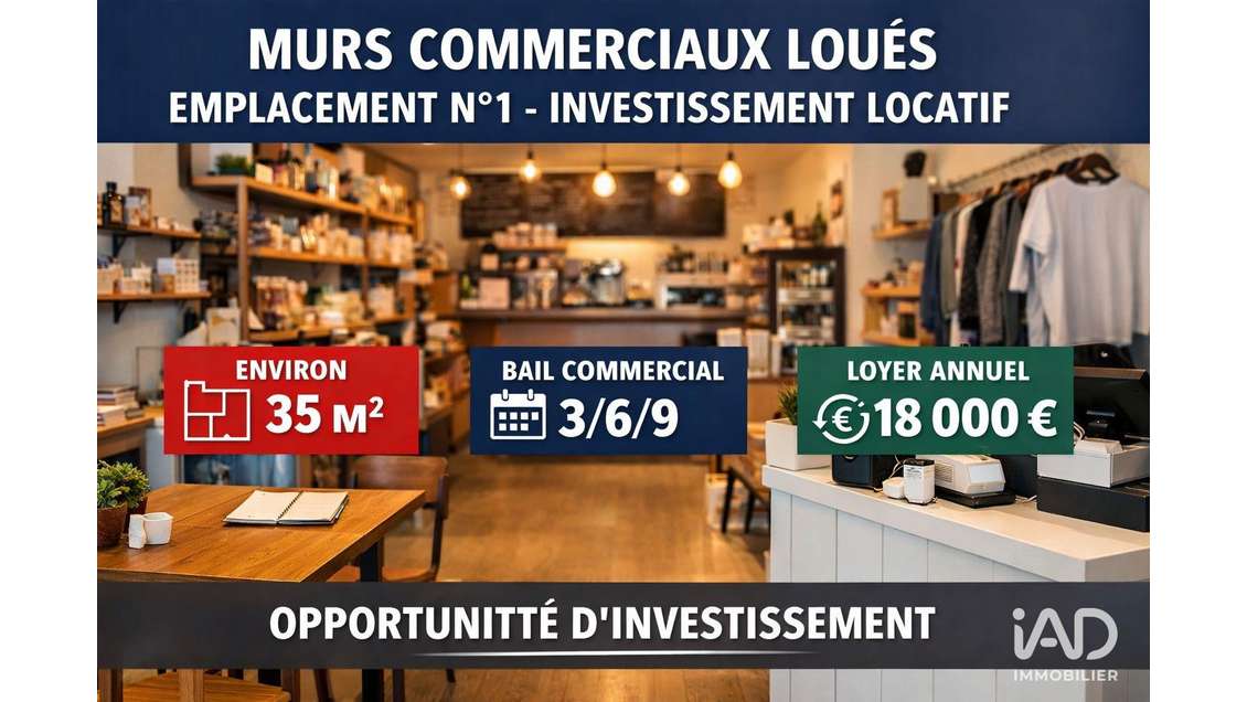 AV murs commerciaux loués rue piétonne La Flotte