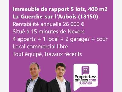 AV immeuble de rapport de 400m² à La Guerche 18