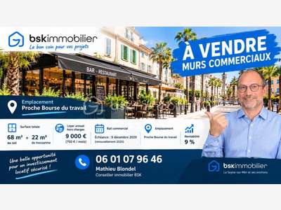 À VENDRE - Murs commerciaux loués, rentabilité 9 %