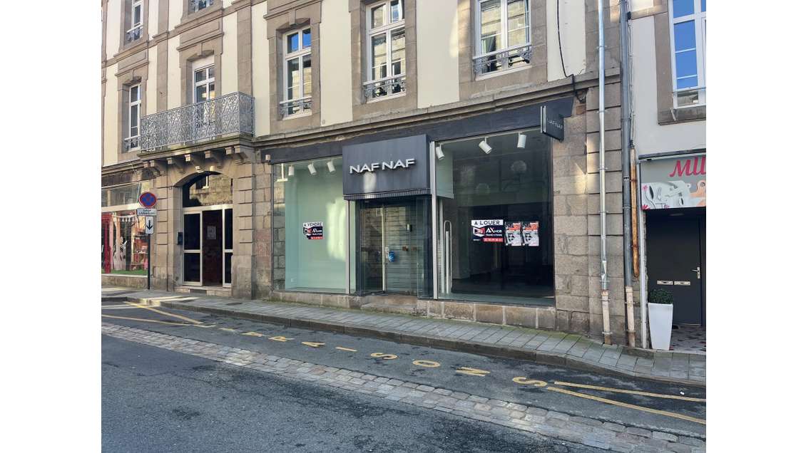 A vendre local commercial 160m² à Lannion centre