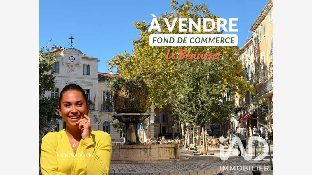 Vente commerce emblématique de 49m² au Beausset