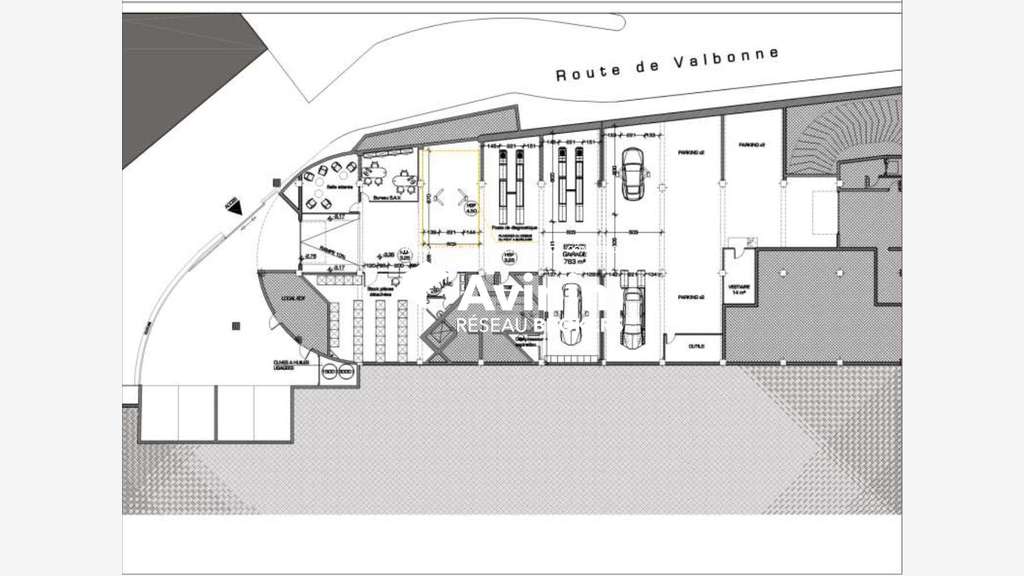 Vente local commercial 1117m² Le Cannet