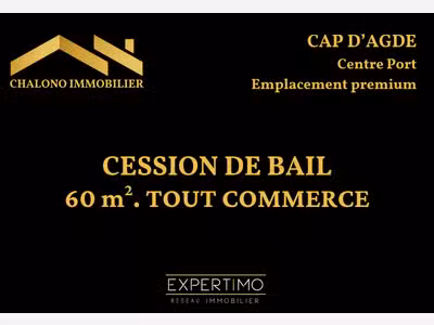 DEPT 34 - LE CAP D'AGDE. CENTRE PORT - CESSION DE