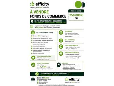 Vente Locaux commerciaux - Boutiques au Pré-Saint-Gervais