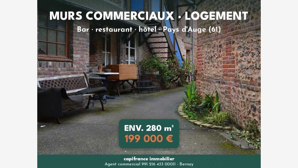 Vente murs bar restaurant hôtel 300m² le Sap