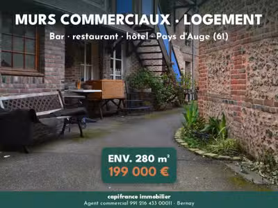 Vente murs bar restaurant hôtel 300m² le Sap