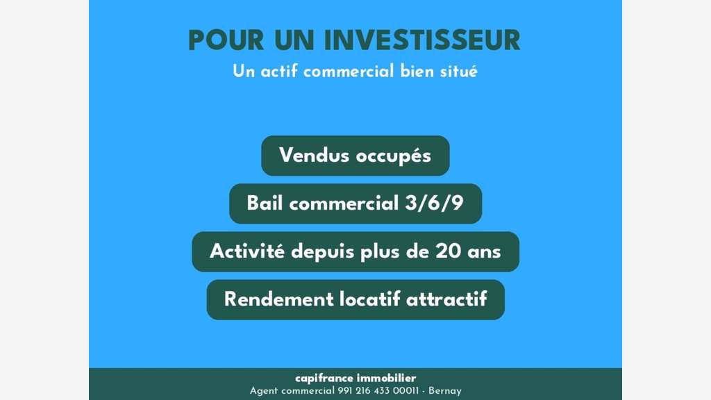 Vente murs bar restaurant hôtel 300m² le Sap