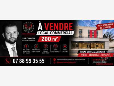 LENTILLY RN7 - Local commercial 200 m² à fort p