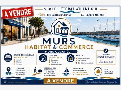 Vente murs commerciaux et habitat sur Les Sables