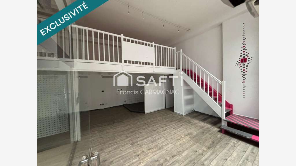 Vente local commercial 50m² centre ville Libourne