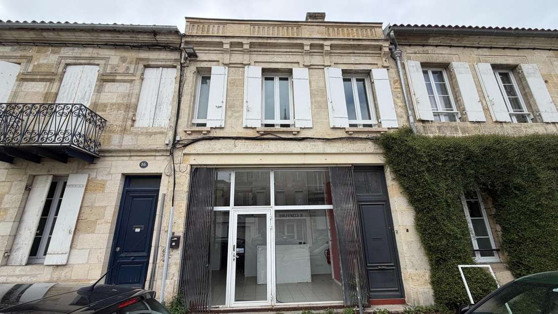 Vente local commercial 200m² + 3 Apparts Libourne