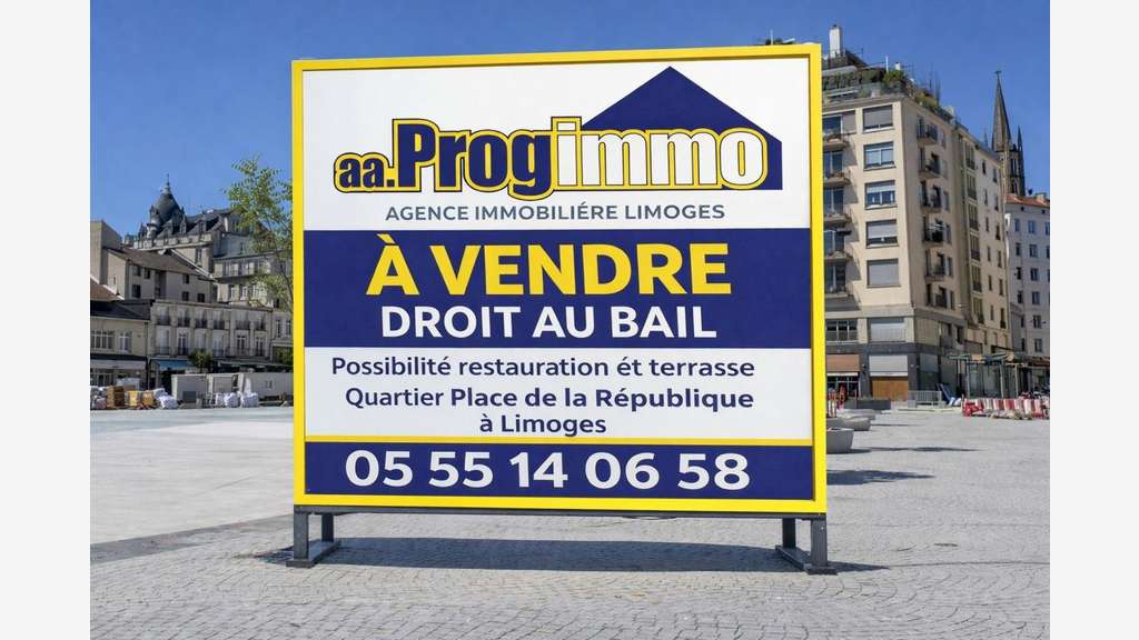 Cède bail local 100m² à Limoges centre République