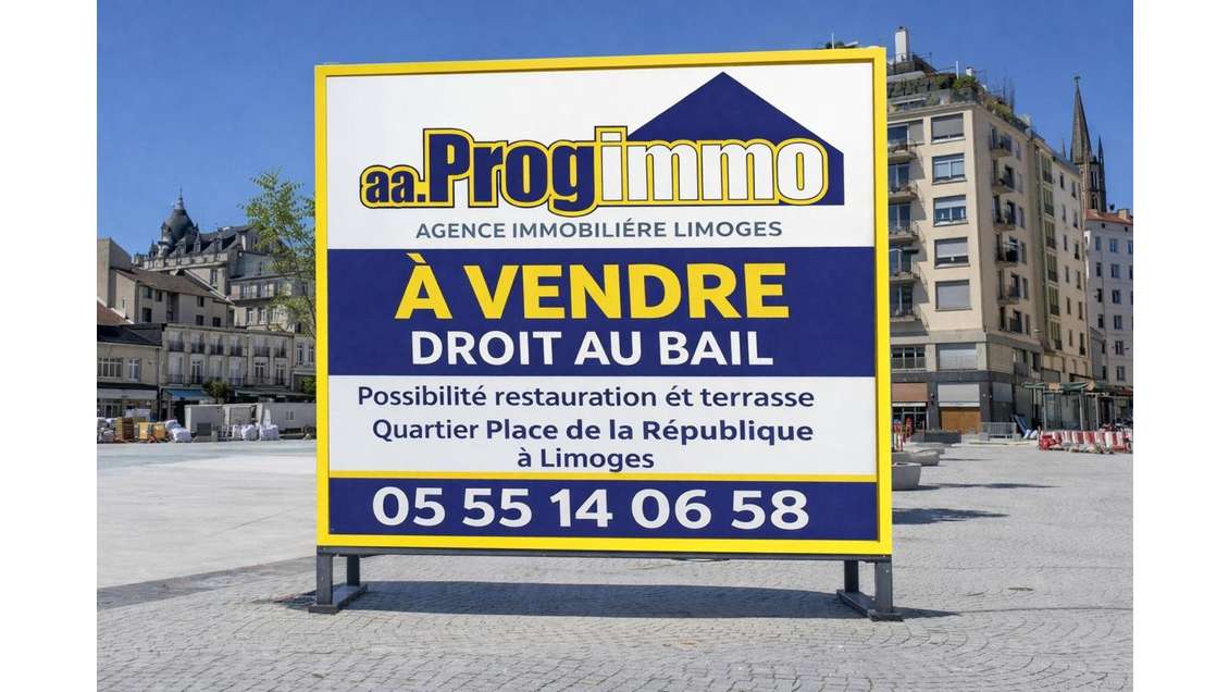 Cède bail local 100m² à Limoges centre République