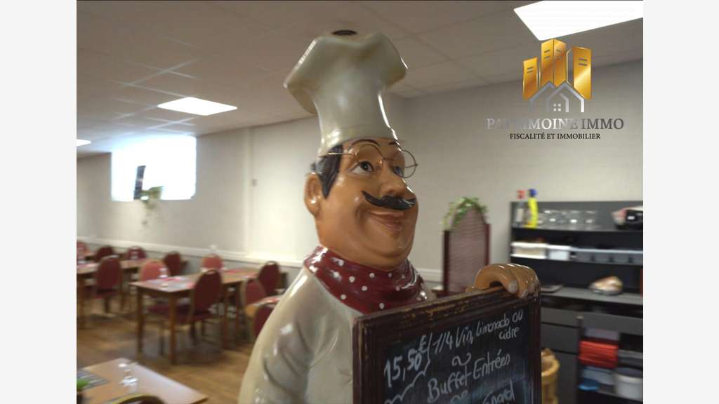 Vente murs commerciaux restaurant + appart Luceau