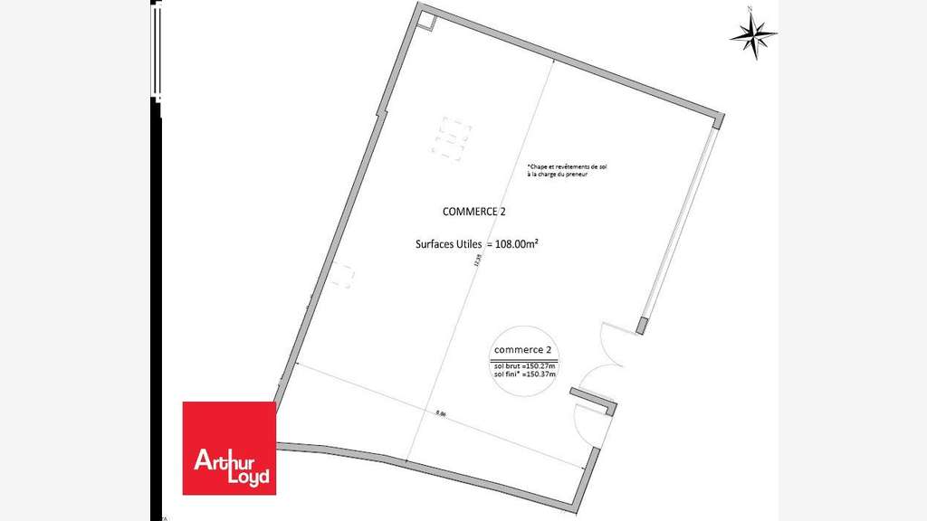 À vendre  Local commercial en VEFA  Luisant (A