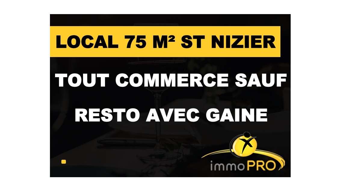 Vente local 75m² à Lyon proche église Saint-Nizier