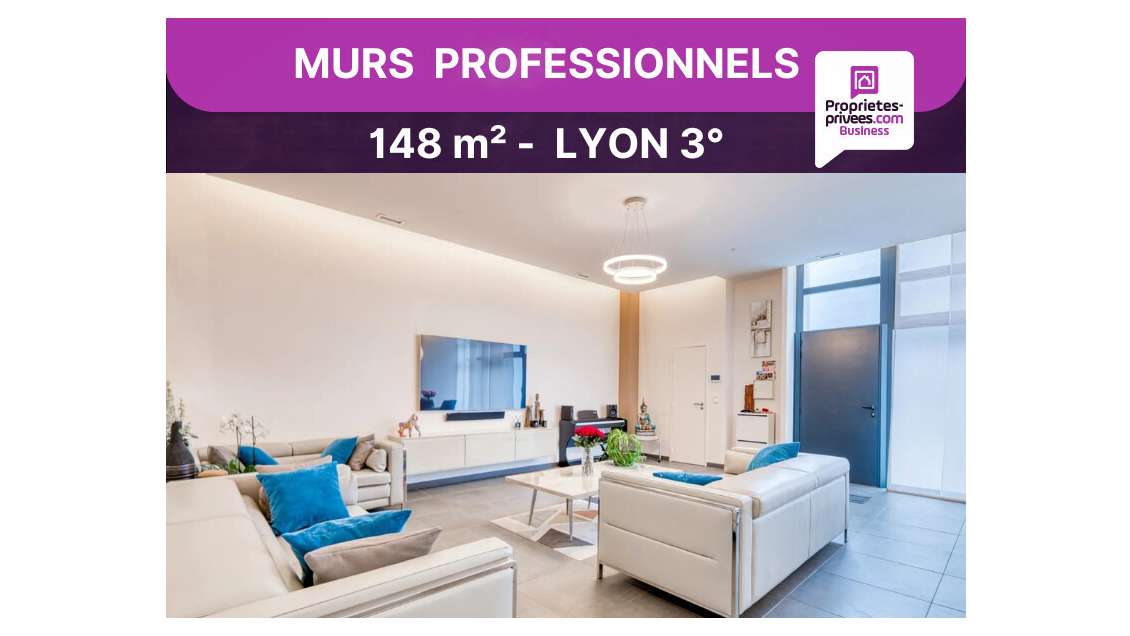 Vente murs commerciaux libres 148m² à Lyon 3e