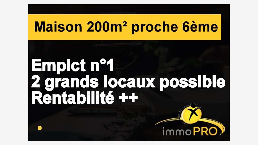 AV Maison 200m² dans un ilot de 3 bâtiments à Lyon