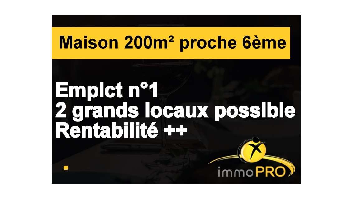 AV Maison 200m² dans un ilot de 3 bâtiments à Lyon