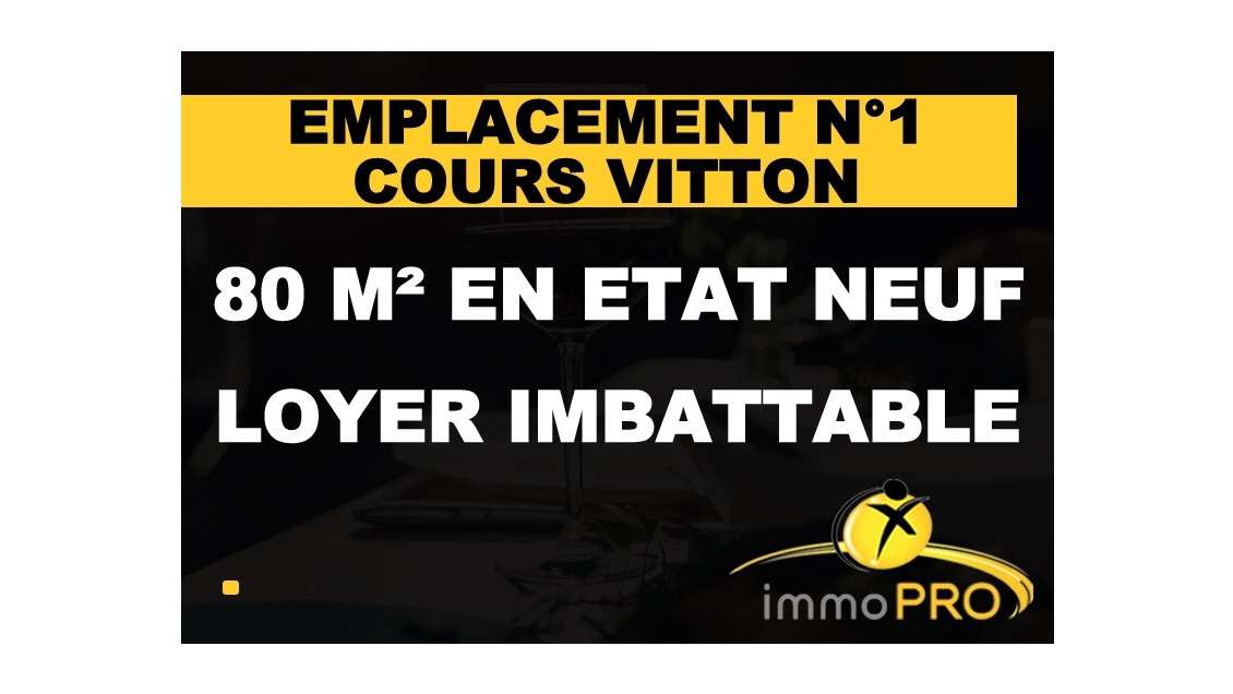 AV beau local 80m² de plein pied à Lyon M° Masséna