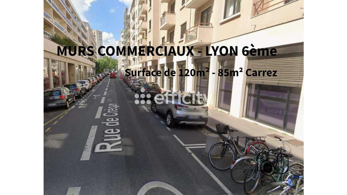 Vente local commercial 120m² Rue de Créqui Lyon 6e