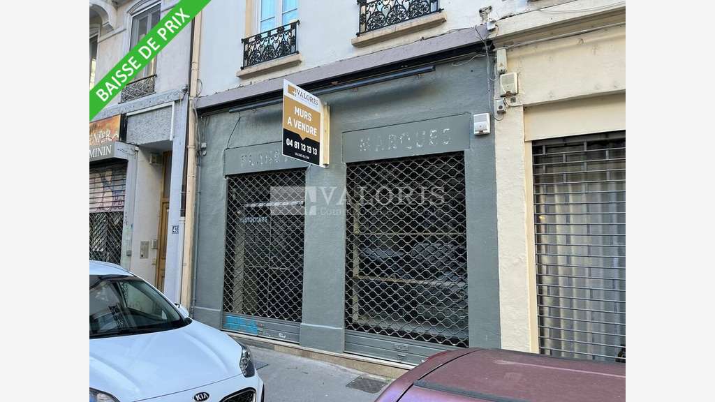 Vente murs commerciaux 195m² bel empl Lyon 6