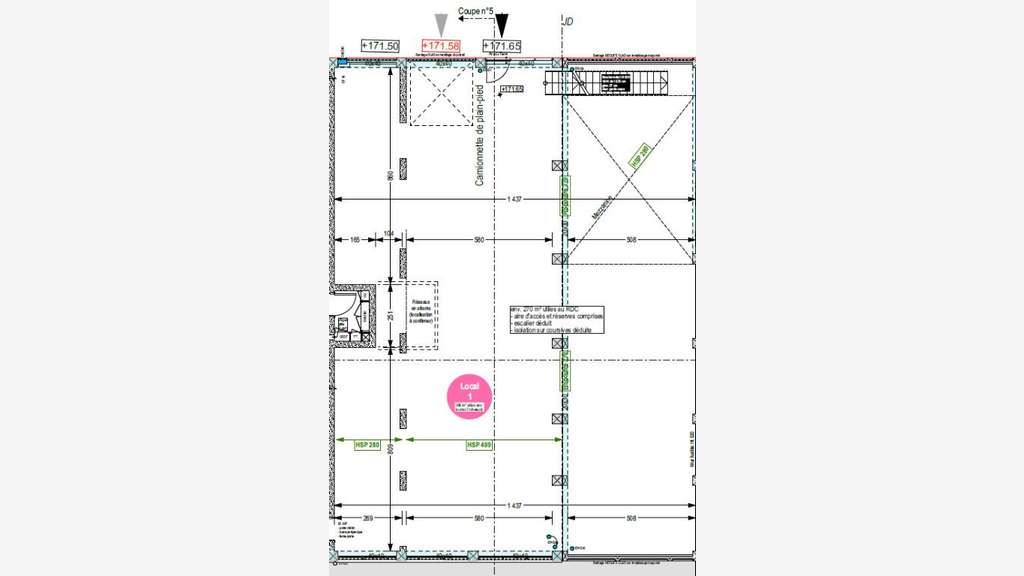 Local d activité neuf 305m² à Lyon 7e