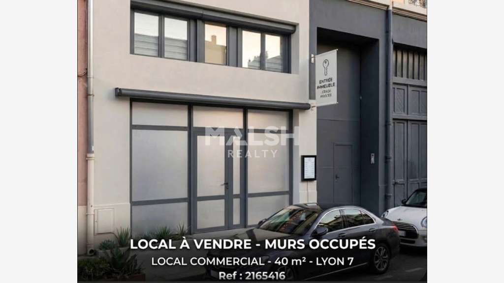 LOCAL COMMERCIAL - VENTE DE MURS - 40 m² - LYON 7
