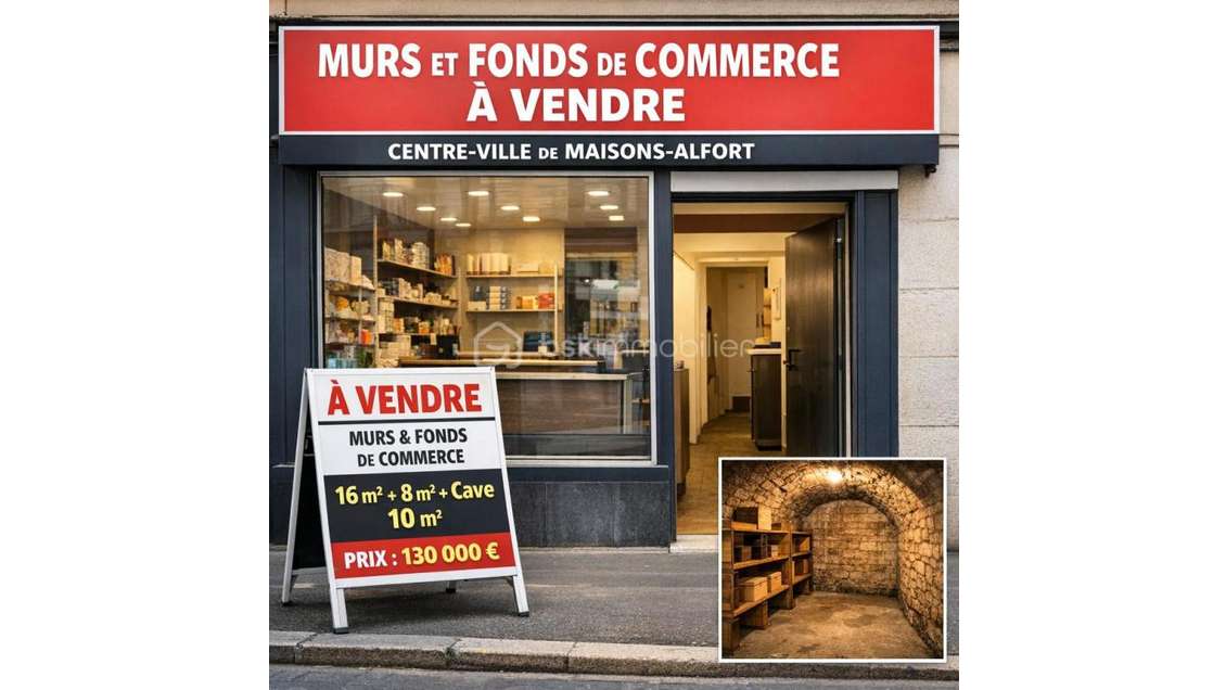 Vente murs et FDC de 26m² à Maisons-Alfort centre
