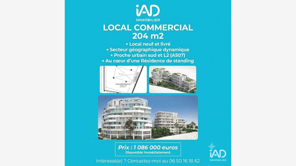 Vente local commercial neuf à Marseille Sud 
