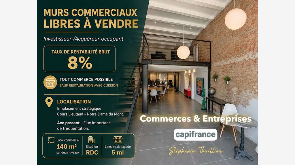 Murs de 140m² à vendre Cours Lieutaud à Marseille