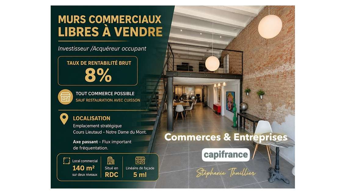 Murs commerciaux à vendre Cours Lieutaud à M