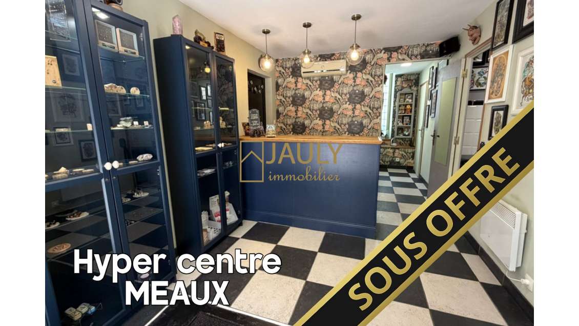 Vente commerce loué 35m² en hyper centre de Meaux