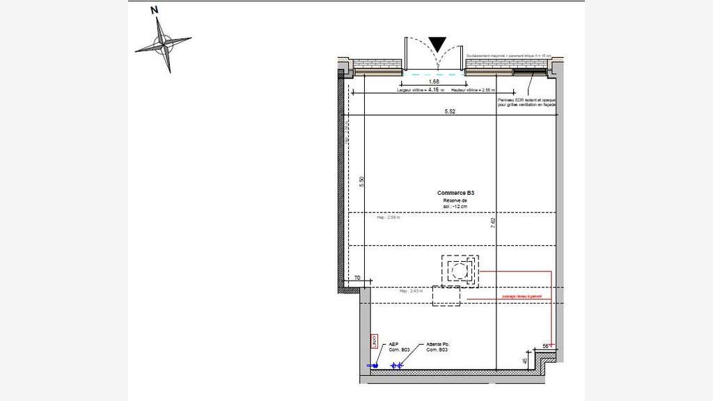 Cède espace brut de 40m² 1ere acquisition Meyzieu