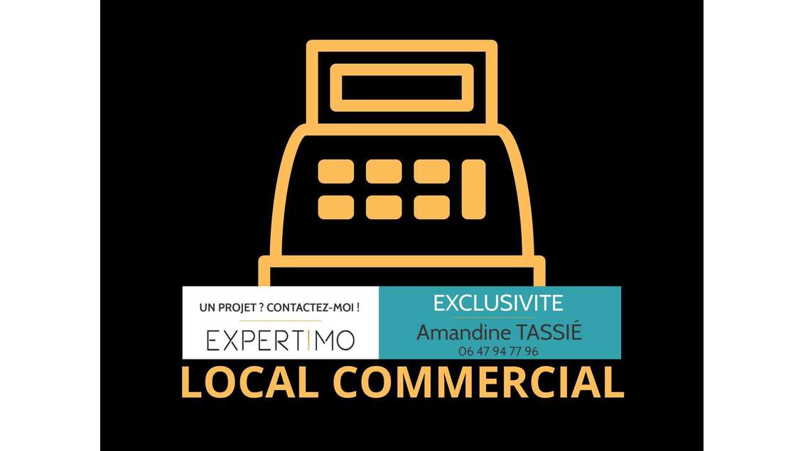 Local commercial avec cours privative de 52m²