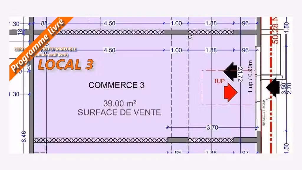 Local brut neuf de 39m² à vendre à Miramas 
