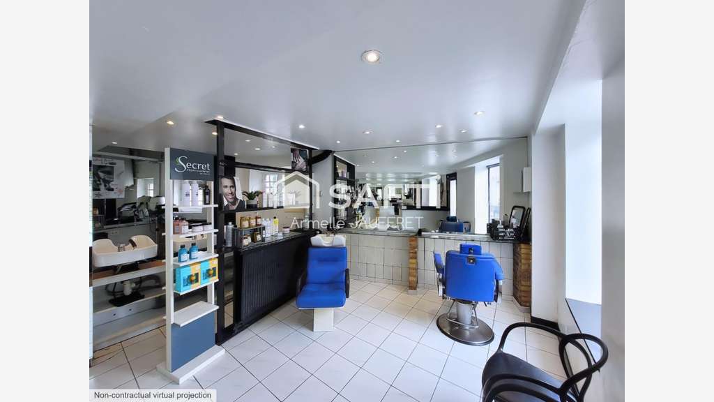 Superbe local commercial et son salon de coiffure