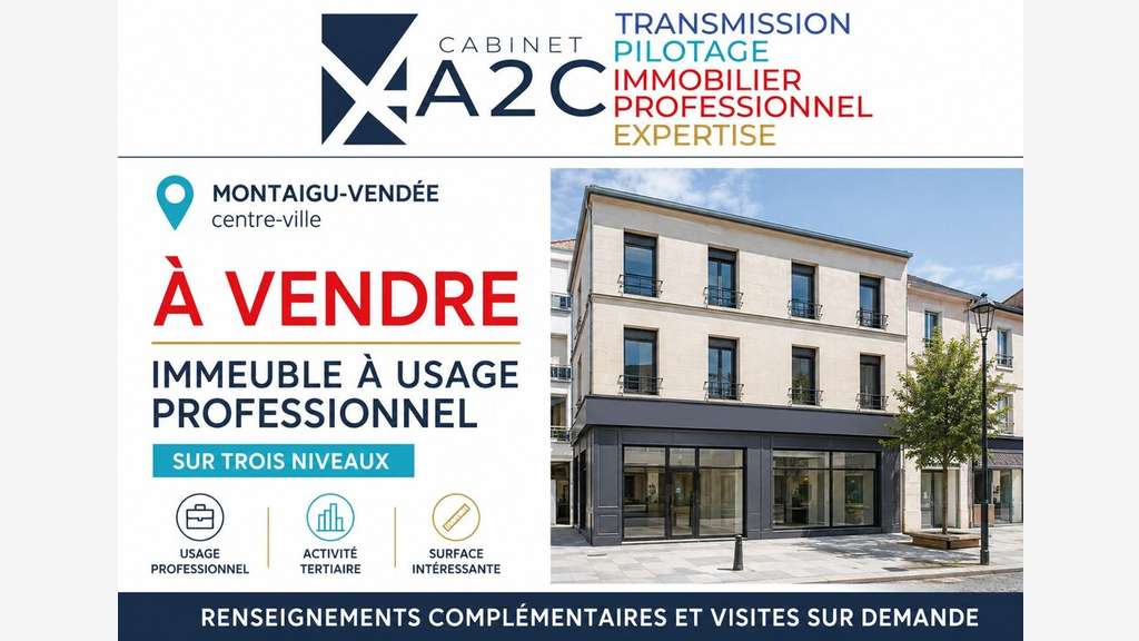 À VENDRE IMMEUBLE À USAGE PROFESSIONNEL M