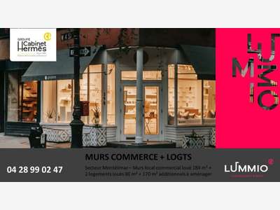 Vente murs commerce + logements 444m² à Montélimar