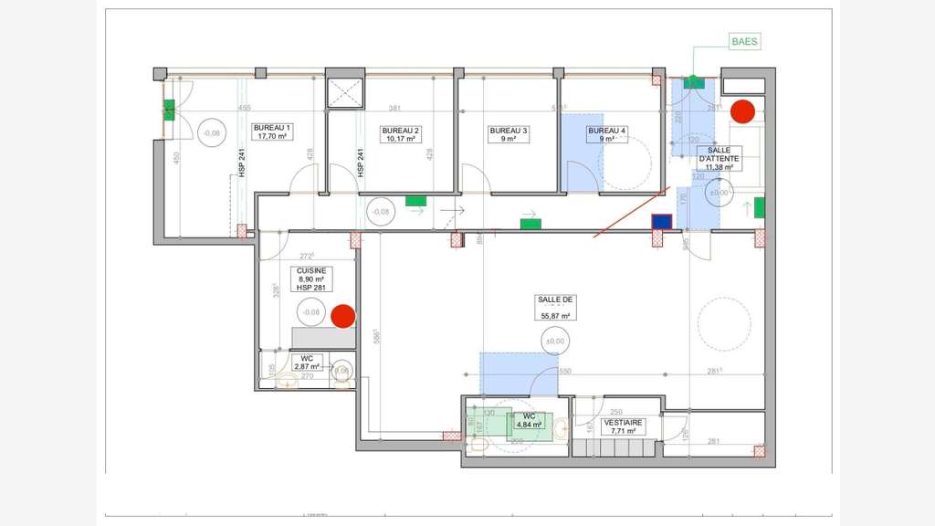 Local commercial 150m² rénové Montpellier Gambetta