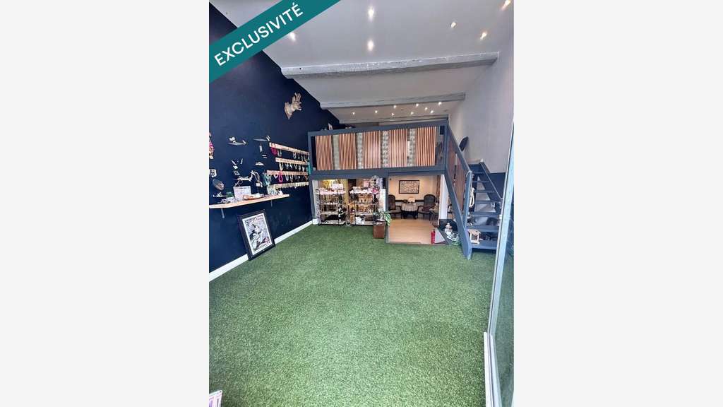 Local commercial 56m² avec vitrine, climatisé