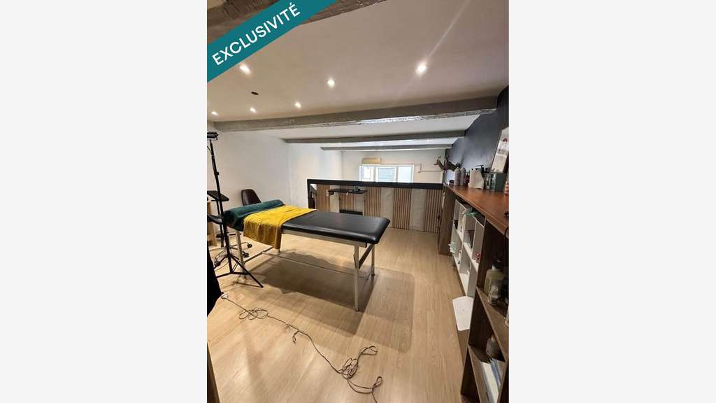 Local commercial 56m² avec vitrine, climatisé