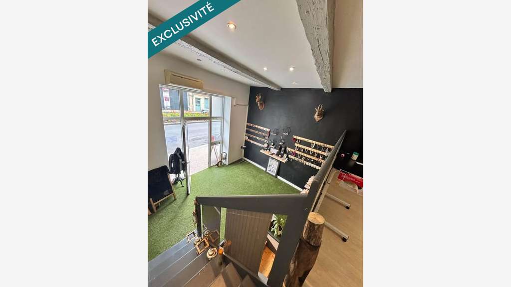 Local commercial 56m² avec vitrine, climatisé