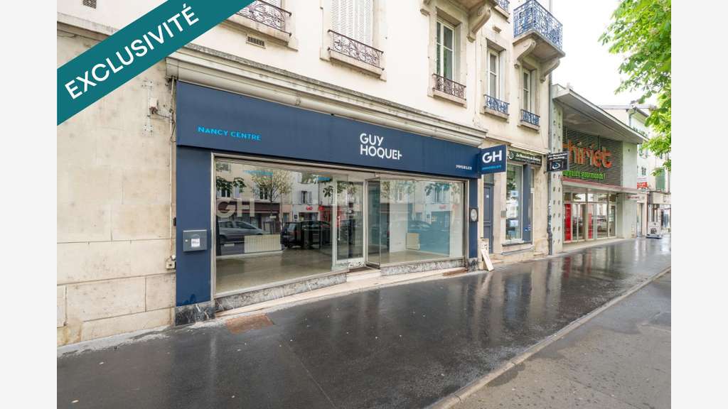 AV local commercial 70m² terrasse et cave à Nancy