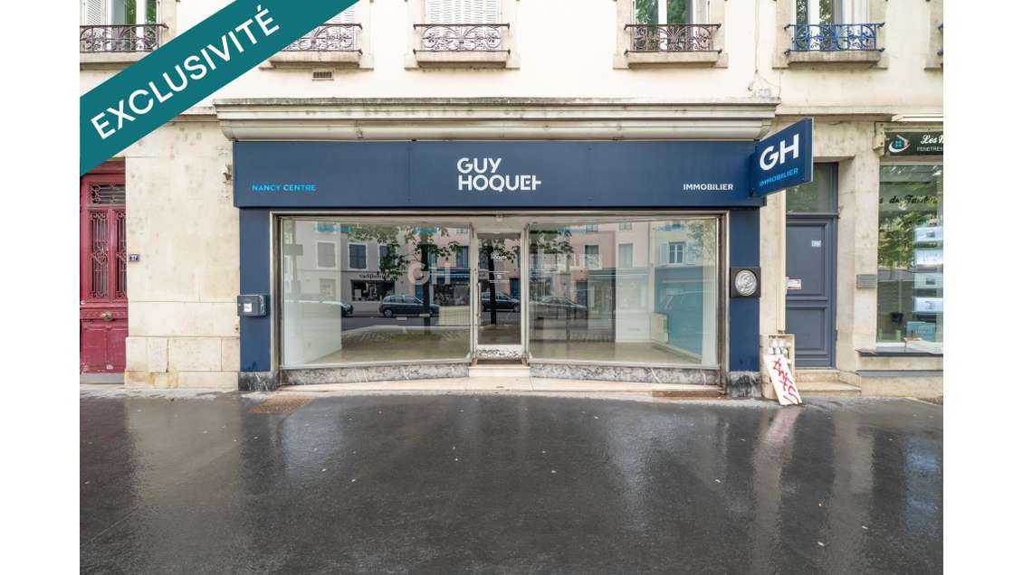 AV local commercial 70m² terrasse et cave à Nancy