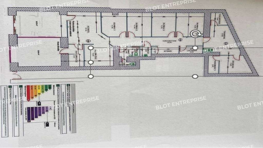 A vendre/à louer locaux 196m² Nantes République