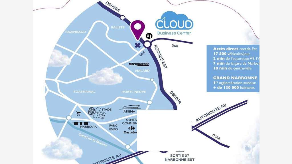 AV bureaux neufs 85,8m² Narbonne quartier Baliste 