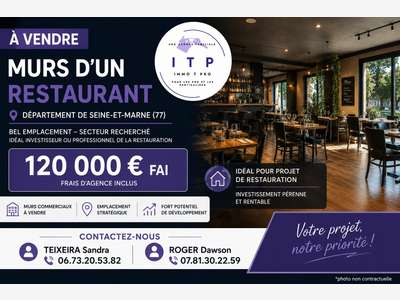 MURS COMMERCIAUX D'UN RESTAURANT ( 77)