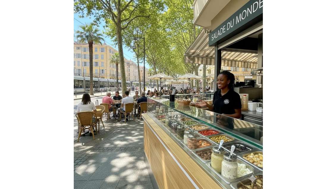 Droit au bail local d'angle à Nice Coulée Verte