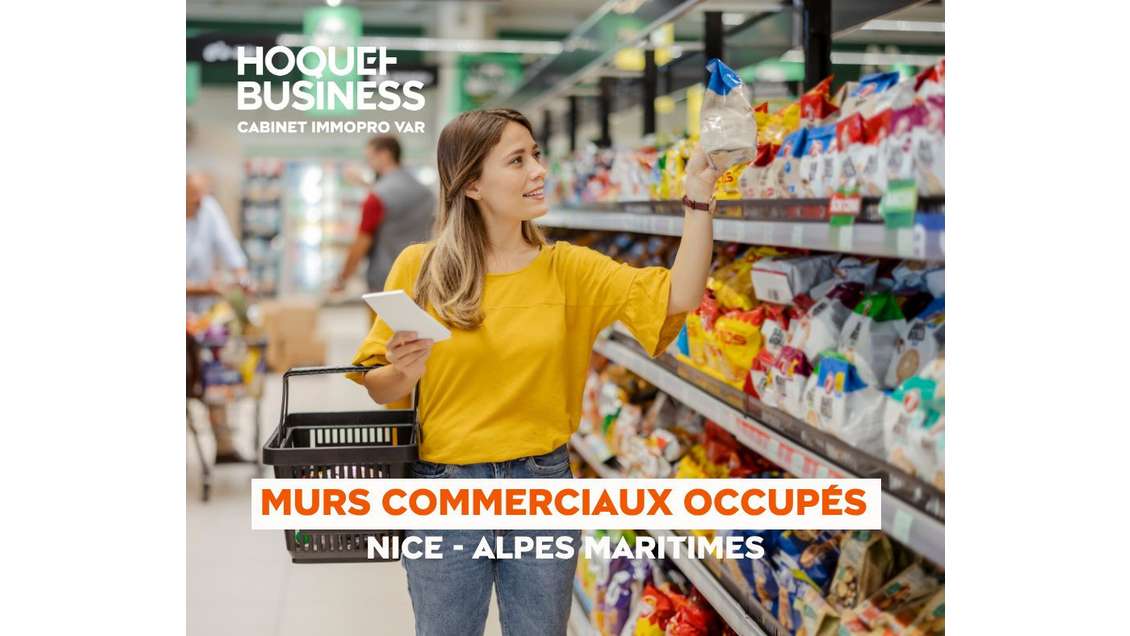 Vente murs commerciaux loués angle de rue,à Nice